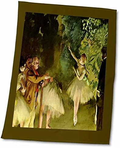 Imagem de 3drose do ensaio de pintura de Ballerina de Degas - toalhas - toalhas