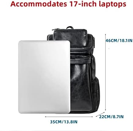 Mochila masculina de alta capacidade Alanze - Mochila de laptop de 17 polegadas - Mochila de viagem de negócios