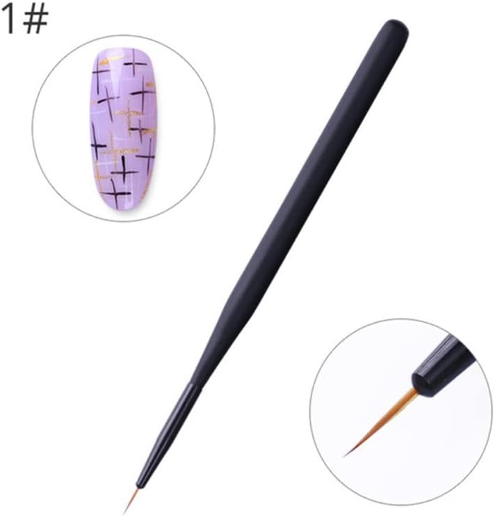 MJWDP Manunha preta Prinha de prenda caneta acrílica Art Brush Brush Brush Brush Broinshes de arte para desenhar