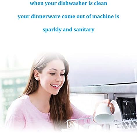 Limpador e desodorizante de lava-louças ecológicos, remova manchas de água dura, acúmulo de detergente e graxa,
