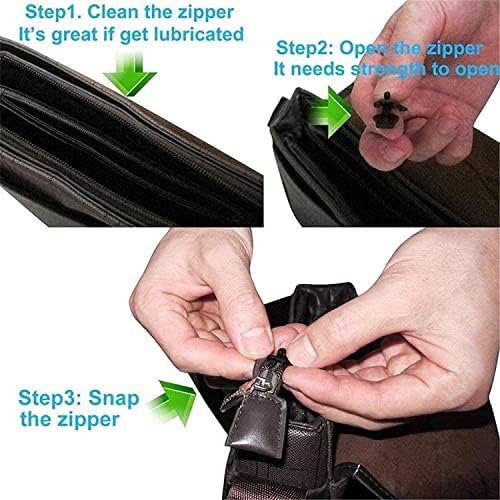 Hyoiio fix puller zip - 12pcs Zip Slider Repair kit instantâneo Conjunto instantâneo de zíper, corrija o pacote de substituição de resgate removível do zíper para casacos de casacos, bagagem