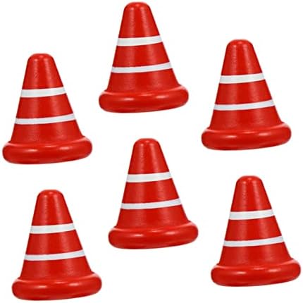 Toyandona Wooden Road Cone Toy Kids Educational Toys Mini Toys Childrens Childrens TYLONAL 6PCS Play