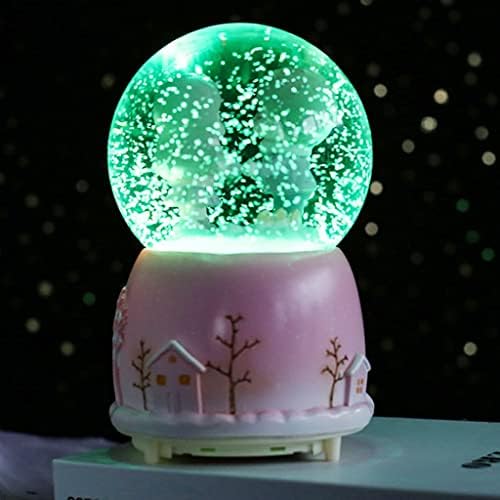 Luzes coloridas criativas HMGGDD Flutuantes Flocos de neve Branco Luar casal Cristal Ball Ball Box Tanabata