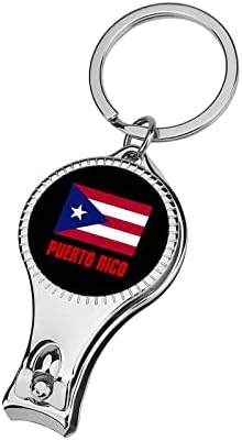 Orgulho de Porto Rico Cutter unhas Sharpst Sturdy Unhel Clipper Fingernail Clippers com chaveiro