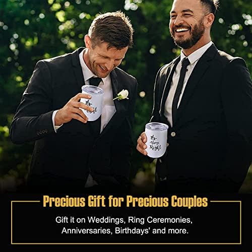Sr. e Sr. Beer Tumbler Set, Presentes de casal gay para homens, aniversário gay, casamento gay,