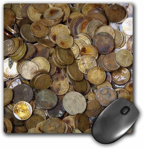 3drose LLC 8 x 8 x 0,25 Bulgária dinheiro Stotinki Coin Cindy Miller Hopkins Mouse Pad