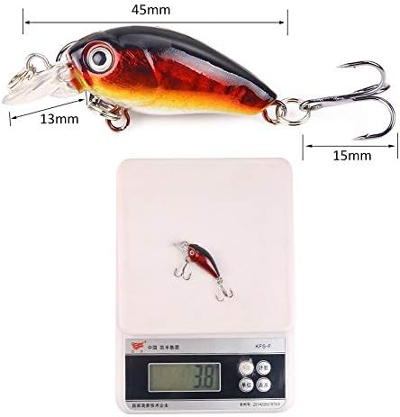 1pc Fishing Lure isca dura 4,5cm 3.8g WobBlers mergulham 1,5m Peche ISCA Artificial Fishing Tackle -