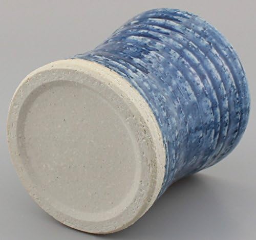 かじゅ ある らい ふ mino ware k99068 shochu cop, aprox. 9,8 fl oz, cerâmica, água quente, lapis de minocraft, azul, feito no Japão
