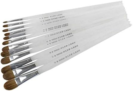 HNKDD 12pcs suporta pincel pincel conjunto de tintas acrílicas de nylon