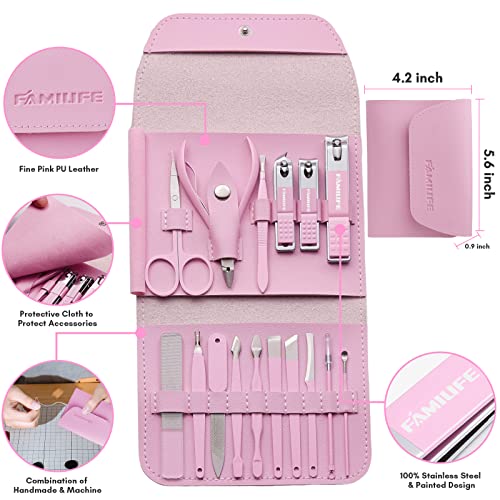 Manicure Set Kit Manicure Kit Manicure Conjunto de unhas Profissionais Clippers para mulheres 11pcs Kit de unhas