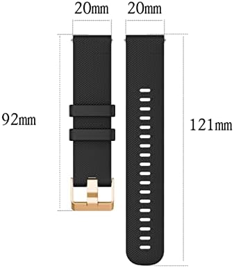 DJDLFA Smart Watch tiras para Garmin Venu/Venu2 Plus Vivoactive 3 Silicone Watch Bands GarminMove Sport Forerunner 245 645 Bracelete 20mm