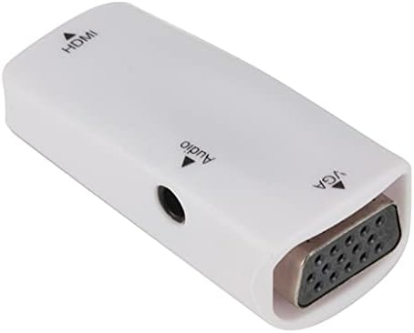 FZZDP Mini fêmea para o adaptador VGA 1080p FHD Audio Video Video HD2VGA Conversor para PC Laptop HDTV Projector de computador