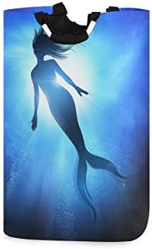 Yyzzh natação sereia peixe cauda azul bolha marinho marinho brilhante Oceano solar sol grande lavanderia
