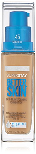 Maybelline New York Super Stay Better Skin Foundation, Natural Bege, 1 FL. Oz.