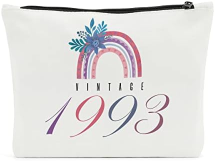 Presentes de 30º aniversário para sua bolsa de maquiagem Presentes de 30º aniversário para mulheres de 30 anos boho arco -íris