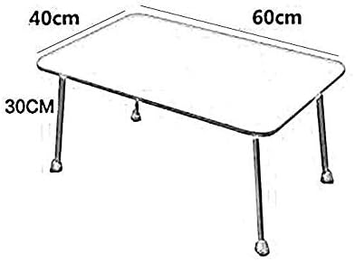 Mesa dobrável eodnsofn, bandeja de cama grande na mesa de laptop colo dobrável portátil em pé de camping ao ar
