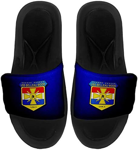 Sandálias/slides Slide -on -Slide para homens, mulheres e jovens - USS Tarawa da Marinha dos EUA