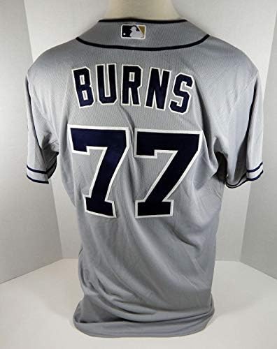 San Diego Padres Cory Burns #77 Jogo emitido Jersey Gray - Jerseys MLB usada