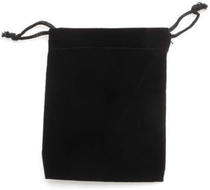 Gybest Best 50 Pack 3 X 4 Promoção por atacado - Bolsas de joias de pano de veludo preto/bolsas de cordão