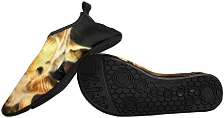 Sapatos de esportes aquáticos de girafas de girafa de neon para a praia Surf Water Slip-On Slip-On Aqua