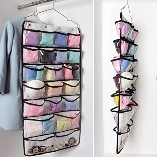 Organizador de armário suspenso de tanusense de Tainrunse para roupas de sutiã de sutiã de meia transparente