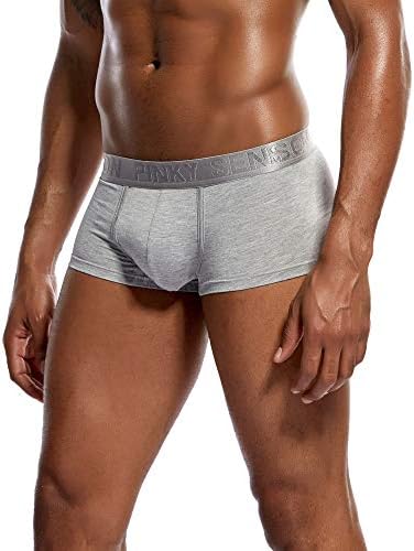Masculino boxers de algodão bolsa boxer cuecas impressas bulge shorts resumos homens homens sexy