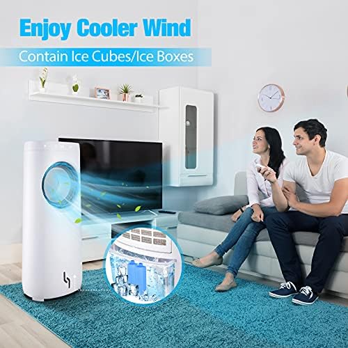 Refrigerador de ar evaporativo - Refriador de ar portátil da Trustech, frio e umidificante com 3 velocidades, cooler