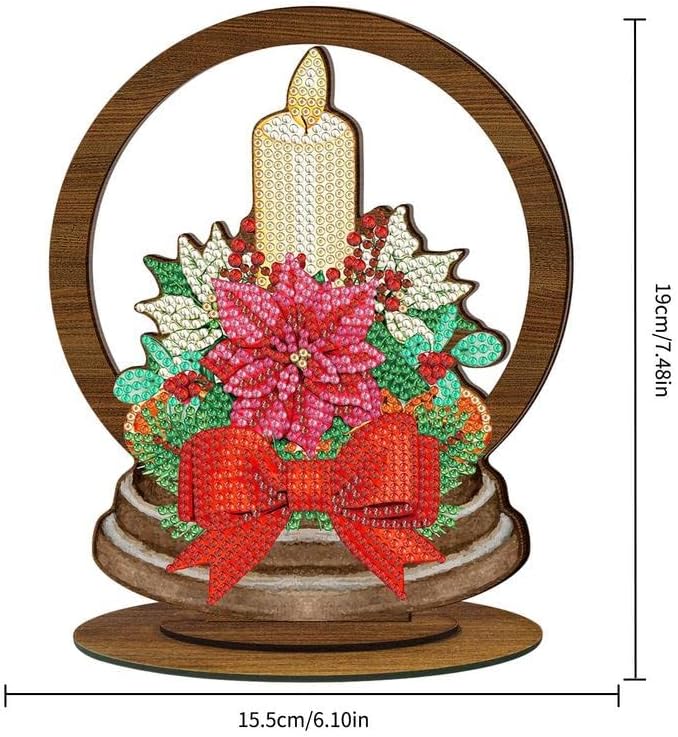 Diamantes pintando decorações de mesa de natal diamantes pintando cristal santa ornamentos diy ornamentos shinestone