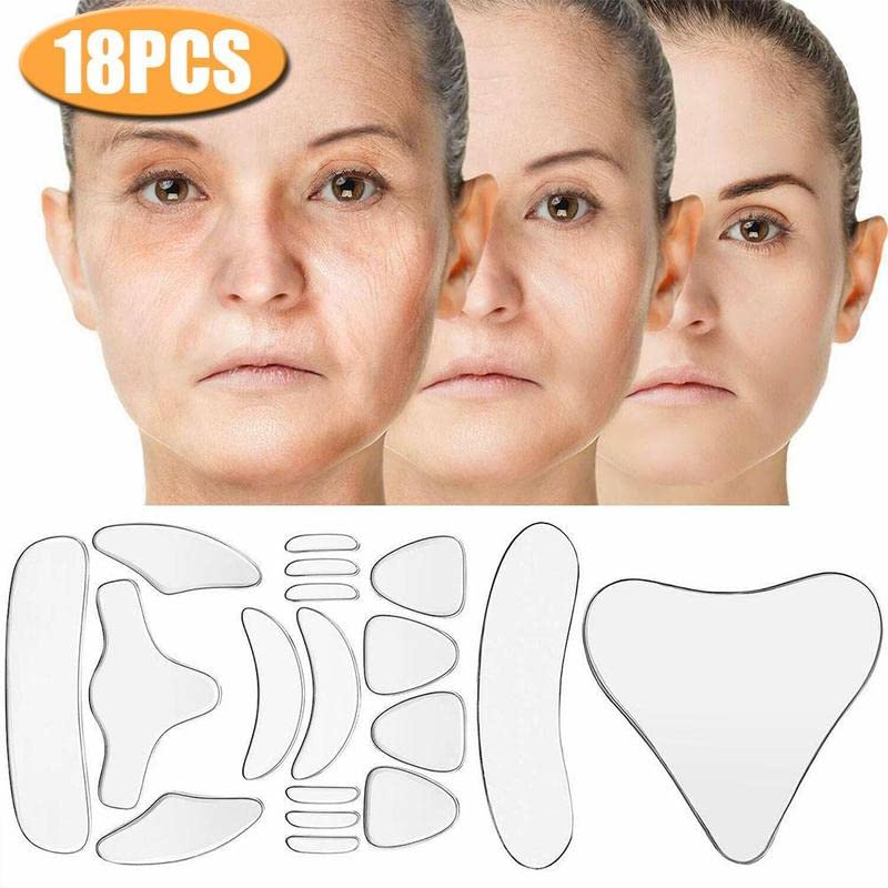 Yiylunneo 16pcs/18pcs Remoção de silicone Remoção de silicone Adesivo Face Testa