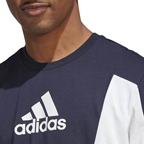 T-shirt de colorblock do Adidas Men's Essentials