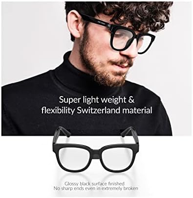 Óculos inteligentes Pureuv Bluetooth sem fio 5.0 Anti-azul Óculos inteligentes esportes de mãos livres de