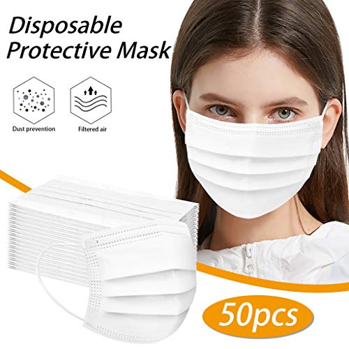 Máscaras Whitedisposable para máscaras de pano femininas para máscaras de homens para meninas descartáveis