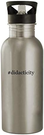 Presentes de Knick Knack #Didacticity - 20 onças de aço inoxidável garrafa de água, prata