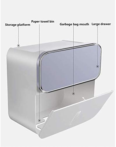 Caixa de papel do banheiro CDYD, suporte de papel higiênico, bandeja de vaso sanitário, tubo de papel à