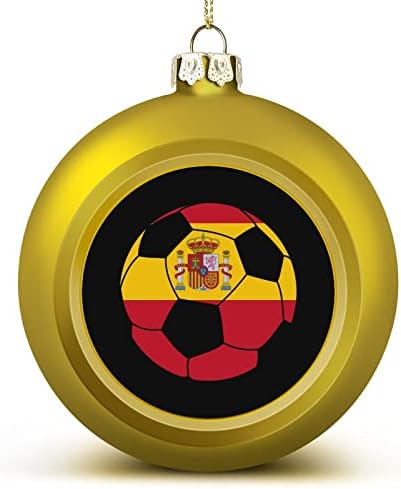 Ornamentos de bola de Natal de futebol da Espanha
