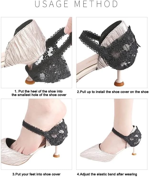 Tbiiexfl cadarços elásticos para sapatos soltos sapatos cadarços femininos saltos altos anti-derrubado