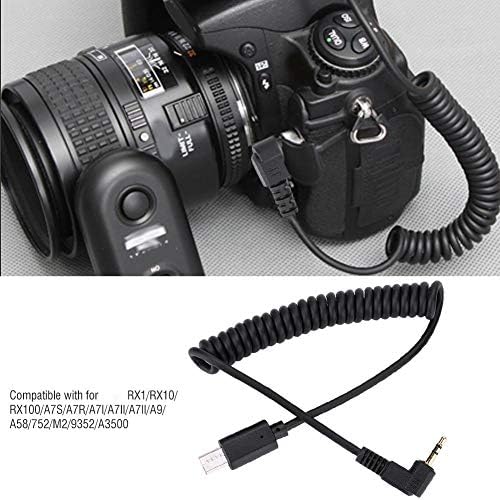 RM-VPR1 3,5 mm/2,5 mm S2 Cabo de liberação do cabo para Sony A7III/A9/A99 II/A7 II/A6500 Câmera