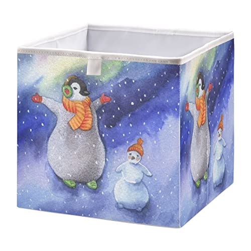 Cubos de armazenamento dobráveis ​​de cubos de armazenamento dobráveis ​​do Cubos de Armazenamento do Penguin