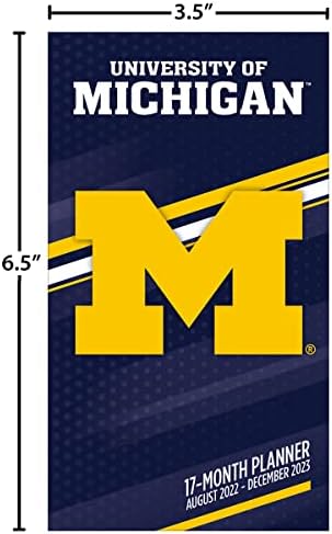 Turner Sports Michigan Wolverines 2022-23 Planador de bolso de 17 meses