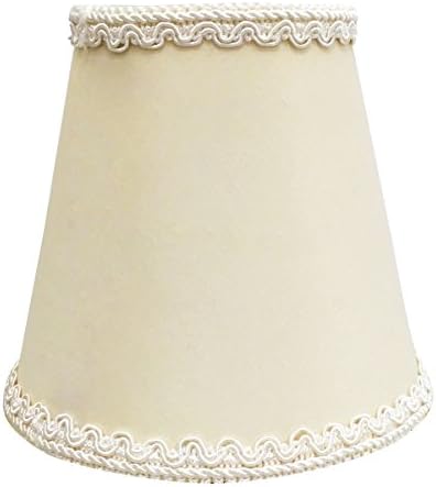 Royal Designs, Inc. Empire Candelier Lamp Shade com ajuste decorativo de clipe de chama, CSO-1039-5EG, 3 x