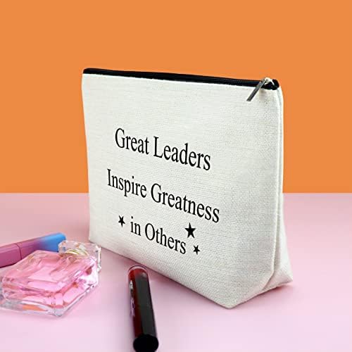 Boss Lady Gifts for Women Makeup Bag Leader Gifts Agradecemos presentes de apreciação para líder