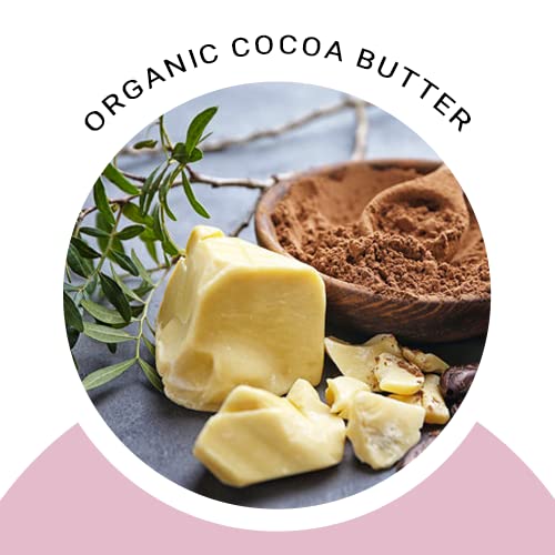 Glimmer Deusa Organic Body Butter - Vegan, livre de crueldade, hidratação 24 horas, reduz as estrias, ótimas para eczema e todos os tipos de pele, ingredientes orgânicos para bebês, 8 onças.