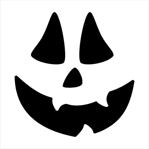 Tradicional Jack O Lanterna Face Silhueta Estêncil por Studior12 - Selecione Tamanho - EUA Made - Craft Diy Halloween Varanda Decoração | Pintura de outono de madeira sinal