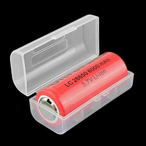 Juvielich Battery Storage Case 2XAA Armazenamento de bateria Titular transparente 53x35x18mm 5pcs