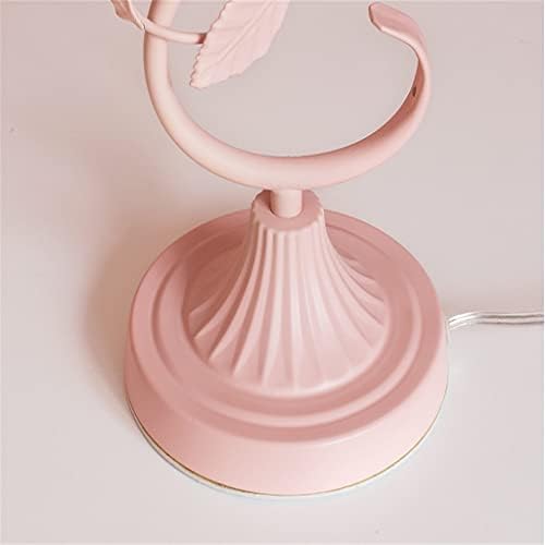 Llly contratou e romântico lâmpada de mesa de mesa criativa quarto rosa rosa flor menina infantil lâmpada