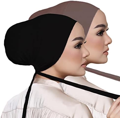 Mulheres Hóferas sob lenço Hijab Cap muçulmano islâmico sob boné de hijab de cachecol com fechamento
