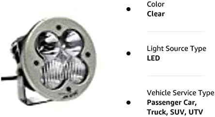 Baja Designs XL-R Sport Led Light POD Par, luzes fora da estrada, faróis de condução para caminhão, SUV, UTV, padrão de condução/combinação super brilhante, inclui suporte de montagem, impermeável, claro, 2 contagem
