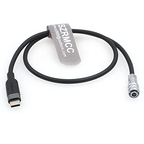 SZRMCC USB tipo C para Weipu SF610 Cabo de alimentação de gatilho PD de 2 pb para BMPCC Blackmagic Pocket