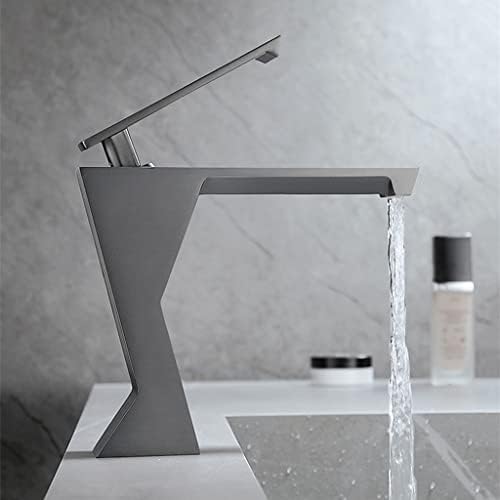Torneira de Bacia Sdfgh Moderna Banheiro Quente e Fria Mistura de Água Fria Pia de Tapinha Design de Arte