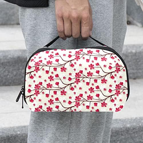 Mulheres e meninas Belas bolsas de cerejeira de cerejeira Bolsa de bolsa de bolsa de bolsa cosmética